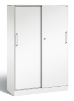 C+P Schiebetürenschrank 142001-000 C3000 Asisto 5OH (HxBxT) 1980x1200x435mm 9016/0010
