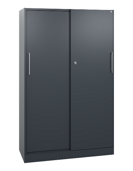 C+P Schiebetürenschrank 142001-000 C3000 Asisto 5OH (HxBxT) 1980x1200x435mm 9016/0010