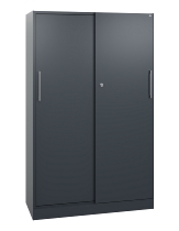 C+P Schiebetürenschrank 142001-000 C3000 Asisto 5OH (HxBxT) 1980x1200x435mm 9016/0010