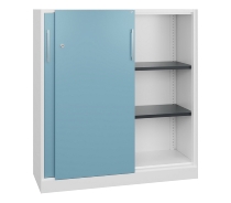 C+P Schiebetürenschrank 142031-000 C 3000 Asisto Highboard 3OH (HxBxT) 1310x1200x435mm 7035/7035