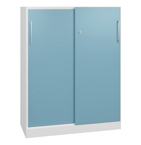 C+P Schiebetürenschrank 142031-000 C 3000 Asisto Highboard 3OH (HxBxT) 1310x1200x435mm 7035/7035
