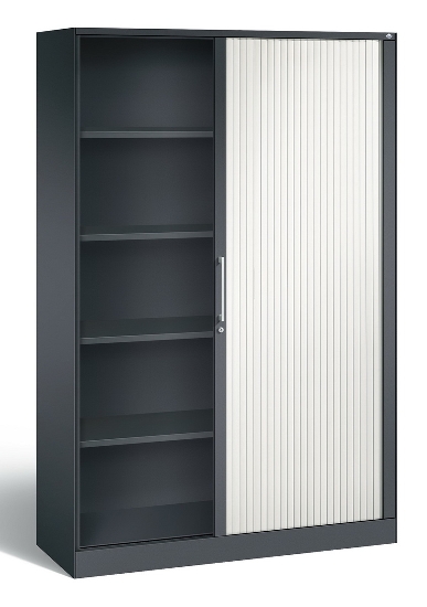 C+P Rollladenschrank 143013-000 ASISTO 4 Ordnerhöhen (HxBxT) 1639x800x435mm 7016/7021