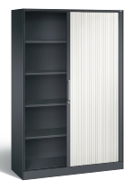 C+P Rollladenschrank 143013-000 ASISTO 4 Ordnerhöhen (HxBxT) 1639x800x435mm 7016/7021