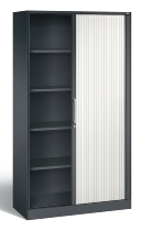 C+P Rollladenschrank 143013-000 ASISTO 4 Ordnerhöhen (HxBxT) 1639x800x435mm 7016/7021