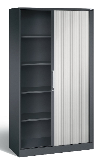 C+P Rollladenschrank 143013-000 ASISTO 4 Ordnerhöhen (HxBxT) 1639x800x435mm 7016/7021