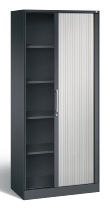 C+P Rollladenschrank 143013-000 ASISTO 4 Ordnerhöhen (HxBxT) 1639x800x435mm 7016/7021
