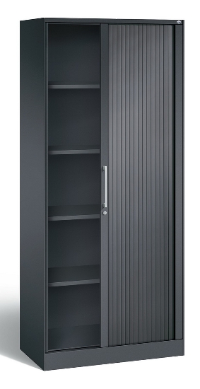 C+P Rollladenschrank 143013-000 ASISTO 4 Ordnerhöhen (HxBxT) 1639x800x435mm 7016/7021