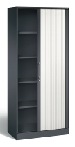C+P Rollladenschrank 143013-000 ASISTO 4 Ordnerhöhen (HxBxT) 1639x800x435mm 7016/7021