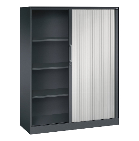 C+P Rollladenschrank 143013-000 ASISTO 4 Ordnerhöhen (HxBxT) 1639x800x435mm 7016/7021