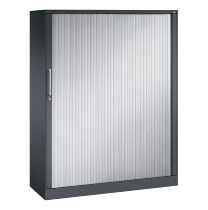 C+P Rollladenschrank 143013-000 ASISTO 4 Ordnerhöhen (HxBxT) 1639x800x435mm 7016/7021
