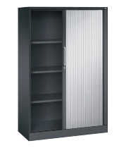 C+P Rollladenschrank 143013-000 ASISTO 4 Ordnerhöhen (HxBxT) 1639x800x435mm 7016/7021