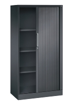 C+P Rollladenschrank 143013-000 ASISTO 4 Ordnerhöhen (HxBxT) 1639x800x435mm 7016/7021