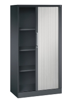 C+P Rollladenschrank 143013-000 ASISTO 4 Ordnerhöhen (HxBxT) 1639x800x435mm 7016/7021