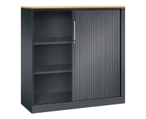 C+P Rollladenschrank 143013-000 ASISTO 4 Ordnerhöhen (HxBxT) 1639x800x435mm 7016/7021