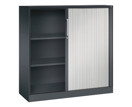 C+P Rollladenschrank 143013-000 ASISTO 4 Ordnerhöhen (HxBxT) 1639x800x435mm 7016/7021