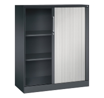 C+P Rollladenschrank 143013-000 ASISTO 4 Ordnerhöhen (HxBxT) 1639x800x435mm 7016/7021