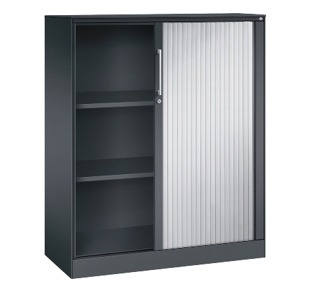 C+P Rollladenschrank 143013-000 ASISTO 4 Ordnerhöhen (HxBxT) 1639x800x435mm 7016/7021