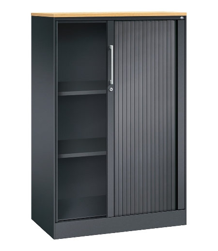 C+P Rollladenschrank 143013-000 ASISTO 4 Ordnerhöhen (HxBxT) 1639x800x435mm 7016/7021
