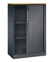 C+P Rollladenschrank 143013-000 ASISTO 4 Ordnerhöhen (HxBxT) 1639x800x435mm 7016/7021