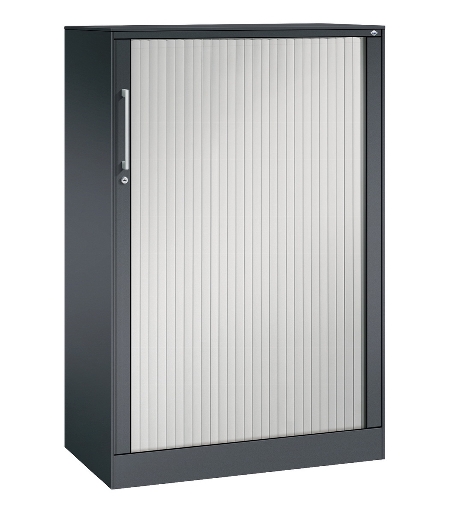 C+P Rollladenschrank 143013-000 ASISTO 4 Ordnerhöhen (HxBxT) 1639x800x435mm 7016/7021