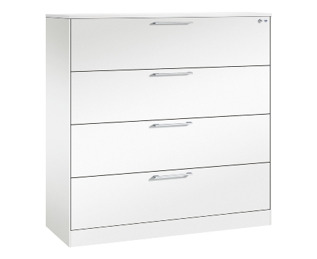 C+P Hängeregistraturschrank 146043-312 C 3000 Asisto 3 Schubladen 2-bahnig (HxBxT) 1010x800x435mm 7035/5010