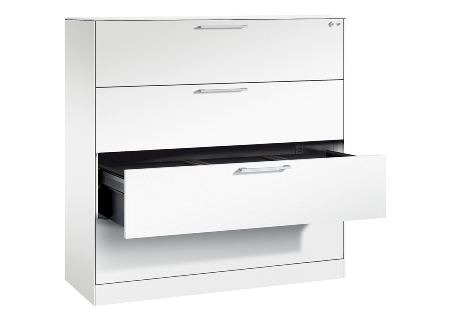 C+P Hängeregistraturschrank 146043-312 C 3000 Asisto 3 Schubladen 2-bahnig (HxBxT) 1010x800x435mm 7035/5010