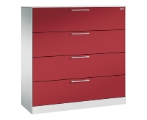 C+P Hängeregistraturschrank 146043-312 C 3000 Asisto 3 Schubladen 2-bahnig (HxBxT) 1010x800x435mm 7035/5010