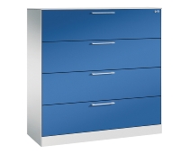 C+P Hängeregistraturschrank 146043-312 C 3000 Asisto 3 Schubladen 2-bahnig (HxBxT) 1010x800x435mm 7035/5010
