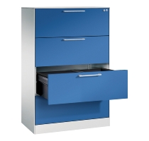 C+P Hängeregistraturschrank 146043-312 C 3000 Asisto 3 Schubladen 2-bahnig (HxBxT) 1010x800x435mm 7035/5010
