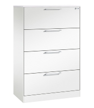 CP Karteischrank Asisto 3+4 Schübe 2-bahnig DIN A4 quer (HxBxT) 1010/1310x800x435mm