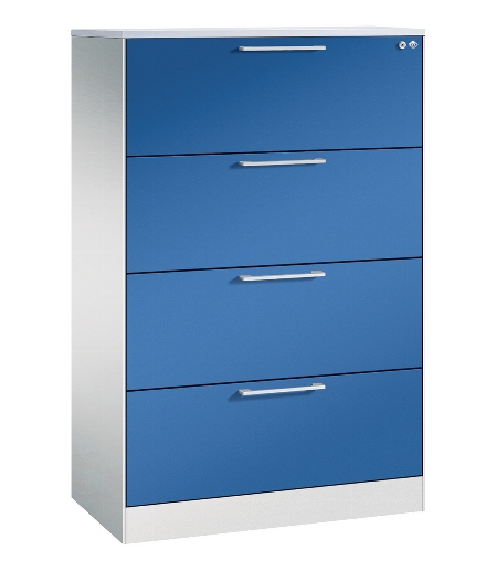 CP Karteischrank Asisto 3+4 Schübe 2-bahnig DIN A4 quer (HxBxT) 1010/1310x800x435mm