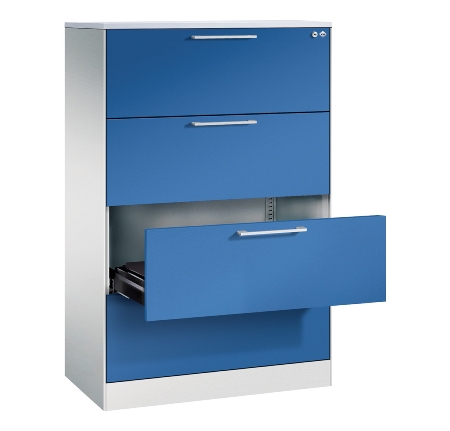 CP Karteischrank Asisto 3+4 Schübe 2-bahnig DIN A4 quer (HxBxT) 1010/1310x800x435mm