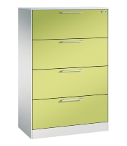 CP Karteischrank Asisto 3+4 Schübe 2-bahnig DIN A4 quer (HxBxT) 1010/1310x800x435mm