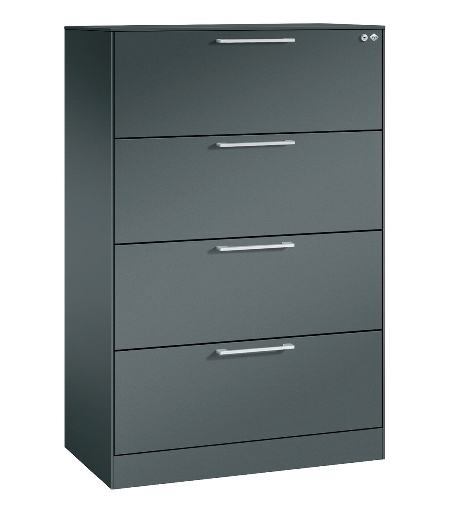 CP Karteischrank Asisto 3+4 Schübe 2-bahnig DIN A4 quer (HxBxT) 1010/1310x800x435mm