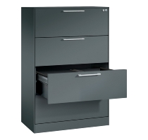 CP Karteischrank Asisto 3+4 Schübe 2-bahnig DIN A4 quer (HxBxT) 1010/1310x800x435mm
