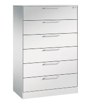 CP Karteischrank Asisto 3+4 Schübe 2-bahnig DIN A4 quer (HxBxT) 1010/1310x800x435mm