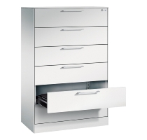 CP Karteischrank Asisto 3+4 Schübe 2-bahnig DIN A4 quer (HxBxT) 1010/1310x800x435mm