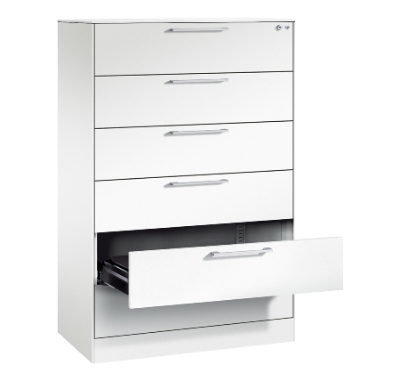 CP Karteischrank Asisto 3+4 Schübe 2-bahnig DIN A4 quer (HxBxT) 1010/1310x800x435mm