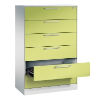 CP Karteischrank Asisto 3+4 Schübe 2-bahnig DIN A4 quer (HxBxT) 1010/1310x800x435mm