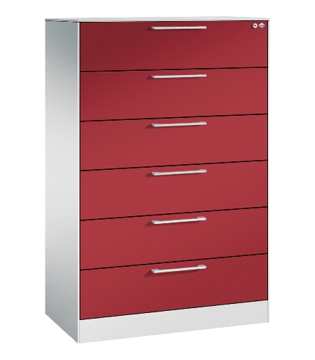 CP Karteischrank Asisto 3+4 Schübe 2-bahnig DIN A4 quer (HxBxT) 1010/1310x800x435mm