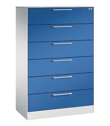 CP Karteischrank Asisto 3+4 Schübe 2-bahnig DIN A4 quer (HxBxT) 1010/1310x800x435mm
