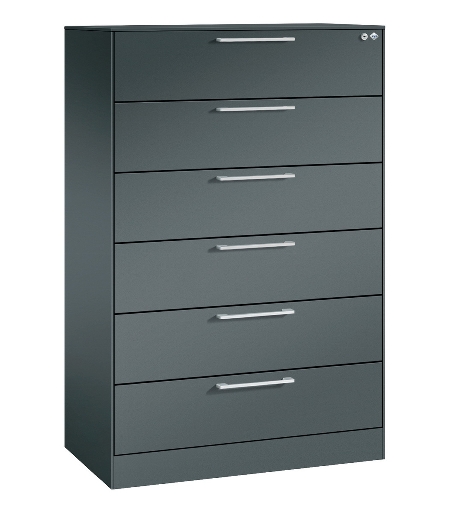 CP Karteischrank Asisto 3+4 Schübe 2-bahnig DIN A4 quer (HxBxT) 1010/1310x800x435mm