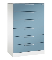 CP Karteischrank Asisto 3+4 Schübe 2-bahnig DIN A4 quer (HxBxT) 1010/1310x800x435mm