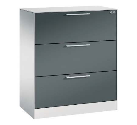 CP Karteischrank Asisto 3+4 Schübe 2-bahnig DIN A4 quer (HxBxT) 1010/1310x800x435mm