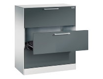 CP Karteischrank Asisto 3+4 Schübe 2-bahnig DIN A4 quer (HxBxT) 1010/1310x800x435mm