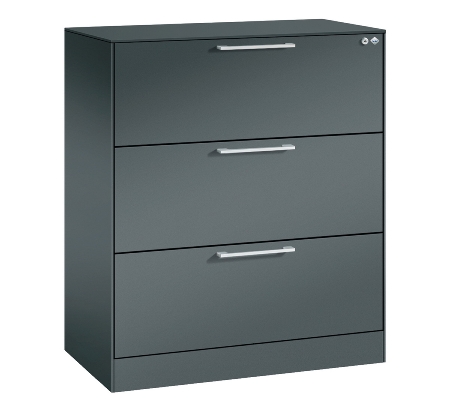 CP Karteischrank Asisto 3+4 Schübe 2-bahnig DIN A4 quer (HxBxT) 1010/1310x800x435mm