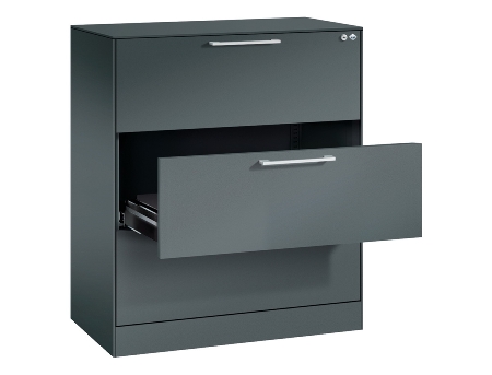 CP Karteischrank Asisto 3+4 Schübe 2-bahnig DIN A4 quer (HxBxT) 1010/1310x800x435mm