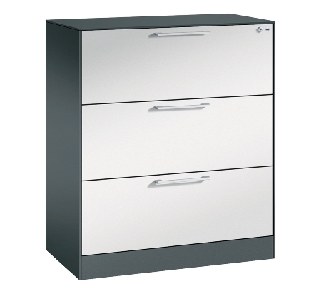 CP Karteischrank Asisto 3+4 Schübe 2-bahnig DIN A4 quer (HxBxT) 1010/1310x800x435mm