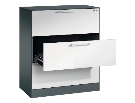 CP Karteischrank Asisto 3+4 Schübe 2-bahnig DIN A4 quer (HxBxT) 1010/1310x800x435mm