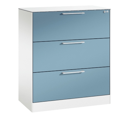 CP Karteischrank Asisto 3+4 Schübe 2-bahnig DIN A4 quer (HxBxT) 1010/1310x800x435mm